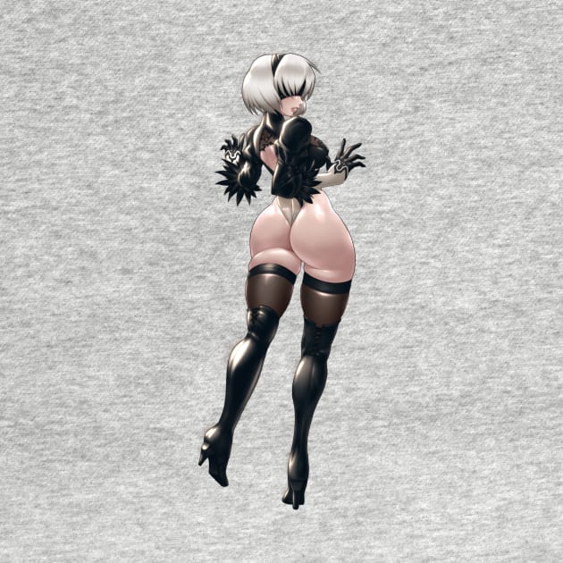 2B rear no bg by Martinuve